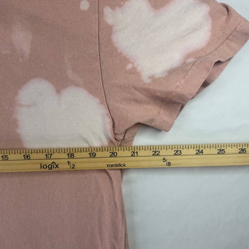 Obey T-Shirt Size M Pink Good Bleach Cloud Wash Logo Short Sleeve Tee - Picture 3 of 10